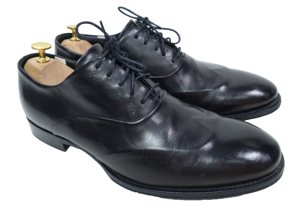 Paul Smith Shoes Mens Size 9 Black Leather Oxford Dress Made In Italy L0M05